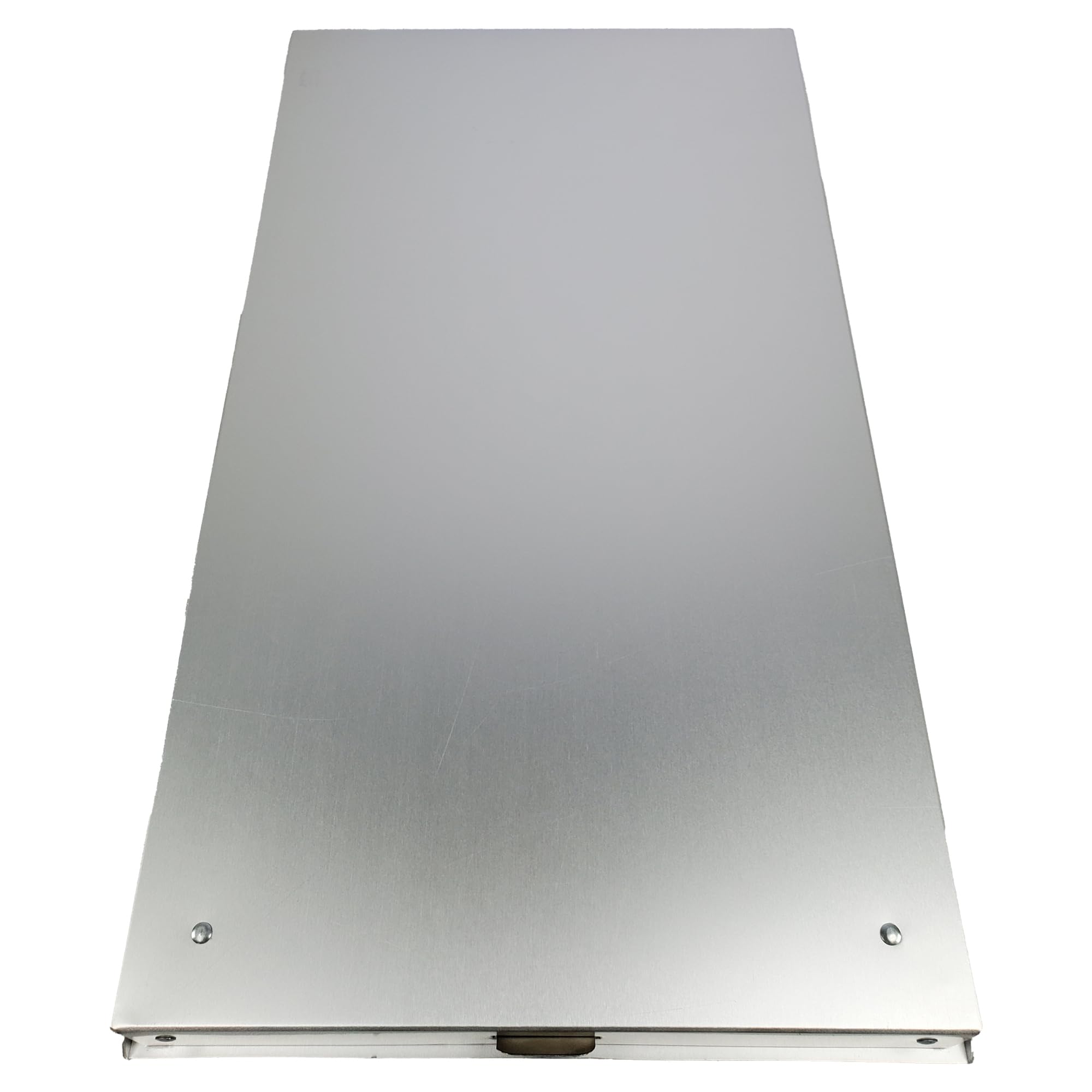 Posse Box - Untere Öffnung mit einem Fach Klemmbrett in legaler Größe PJ-32L, eloxiertes Aluminium, silberfarben, 41,6 x 24,9 x 2,5 cm, Aufbewahrungs-Organizer