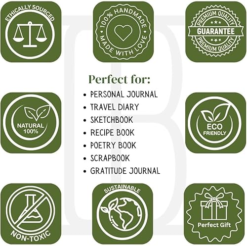 Miniatura 5 de The Great Indian Bazaar Ideas para regalos de cumpleaños, diario de cuero, cuaderno de escritura, diario de viaje personal, sin forro, cuaderno de