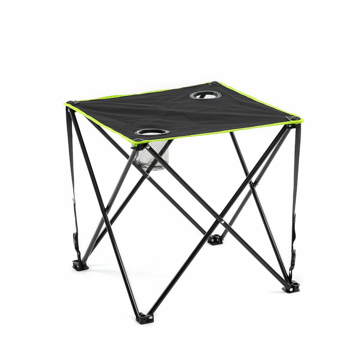 InnovaGoods® Tavolo da campeggio pieghevole leggero, tavolo da campeggio con borsa per il trasporto, tavolo pieghevole con 2 portabicchieri, tavolo portatile da esterno ideale per picnic.