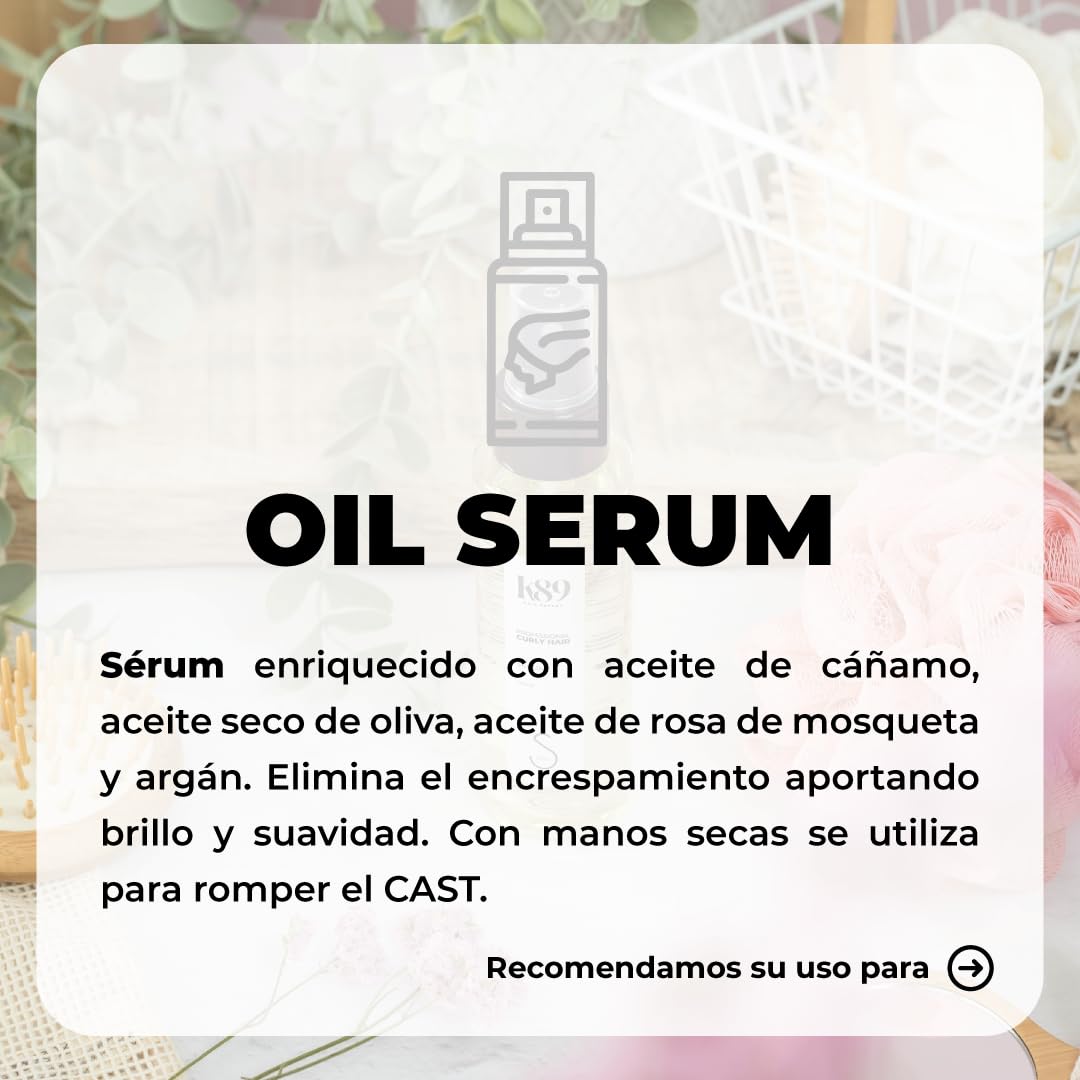 K89 Profesional Curly Hair Oil Serum 100ml
