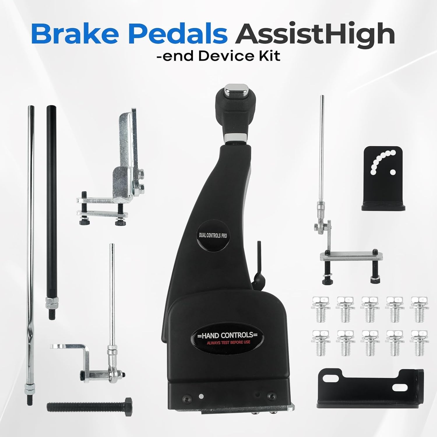 Handicap Drivers Fixed Hand Controls Permanent Device, Driving Hand Controls Car Pedal Assist Controls（Highly Adaptable Version）