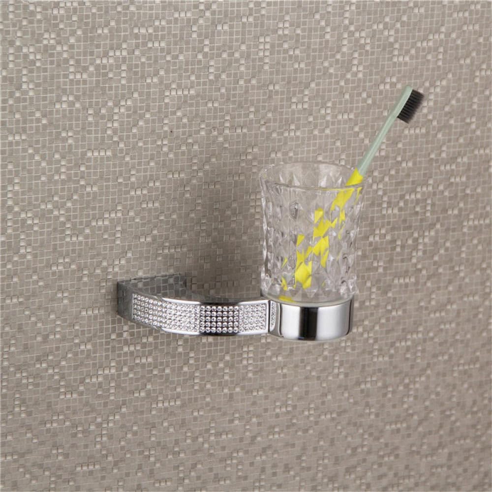 Juego de Accesorios de baño, Gancho para Bata, toallero, Estante de Barra, Soporte para Cepillo de Dientes, Accesorios de baño Dorado/Cromado, Soporte para Cepillo de Dientes C