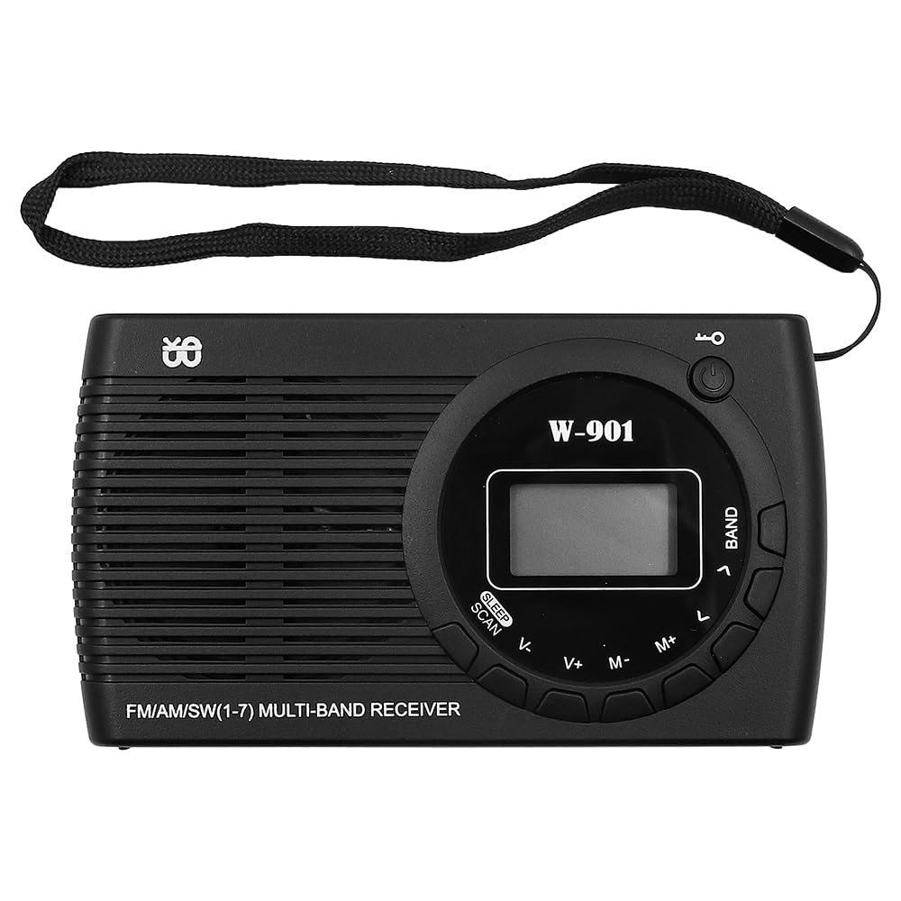DollaTek Radio FM AM SW FM Radio z wy?wietlaczem na ekranie do w?drówek i na kempingu