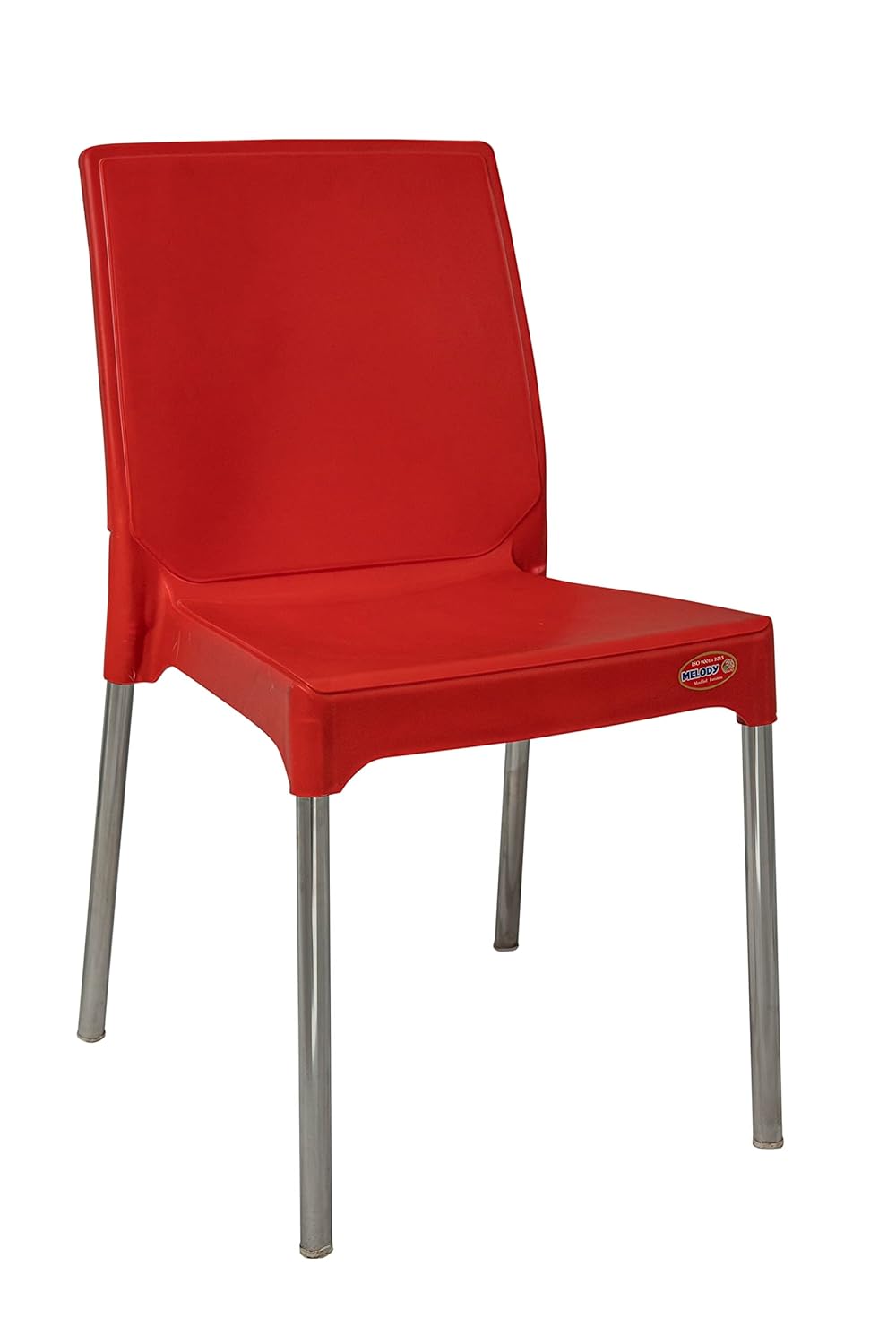 Melody Virgin Plastic Chair Steel Leg Chairs for Home, Kitchen