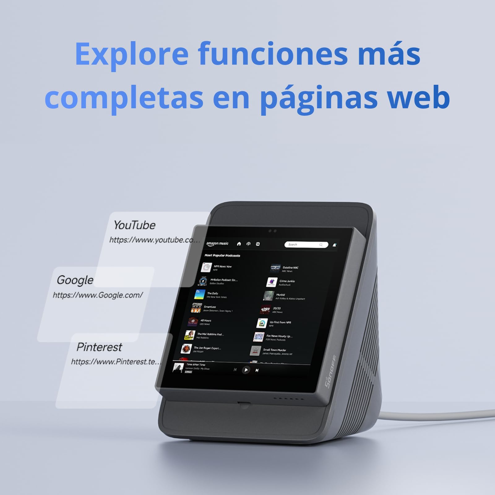 SONOFF NSPanel Pro 86 Panel de Control Hogar Inteligente – Puerta de Enlace Zigbee,Home Assistant, Matter Bridge, Escenas de Seguridad y Termostato–Compatible con Alexa,Google Home, Apple Home(Negro)