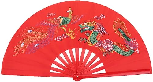 Miniatura 3 de VGEBY Abanico de Tai Chi - Kung Fu Artes Marciales Práctica de Danza Performance Abanico de Bambú - 13 pulgadas