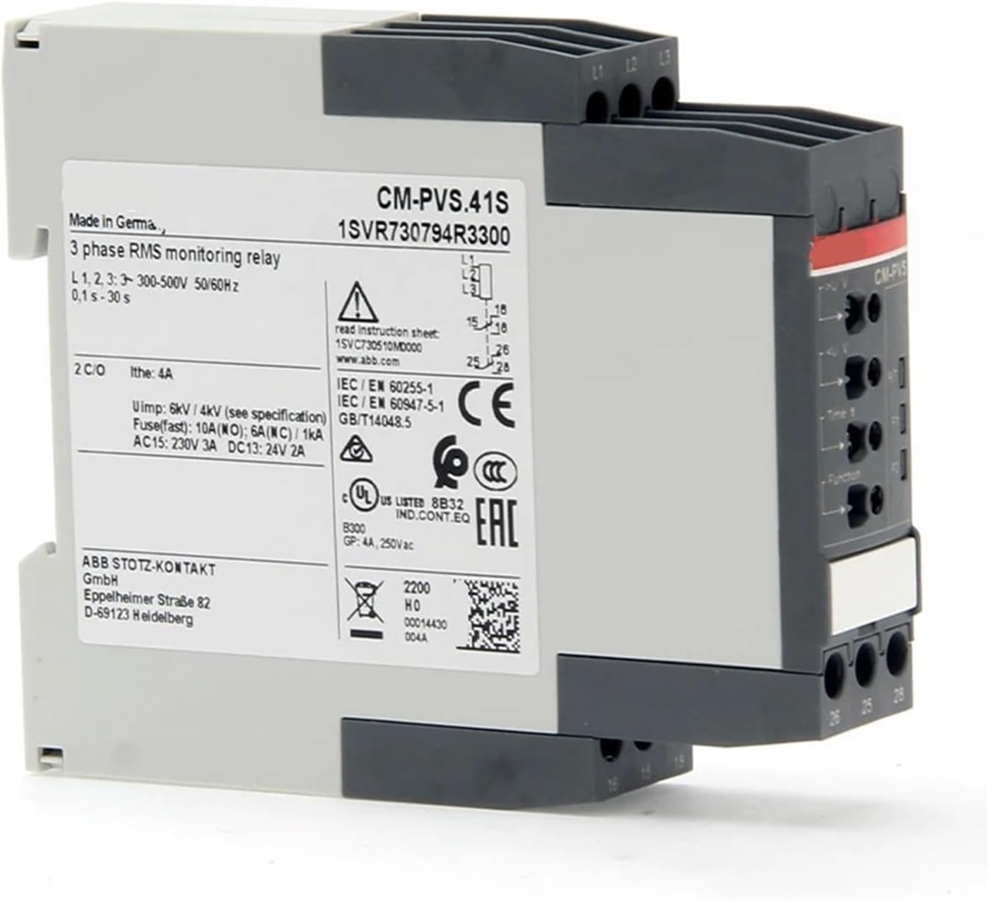 Relay CM-SRS.11S 1c/o 3mA-1A 24-240VAC/DC Product ID 1SVR730840R0200