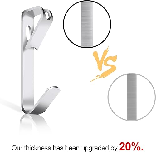 Miniatura 3 de Kit de 184 piezas para colgar cuadros, 20 libras, 30 libras y 50 libras, ganchos metálicos para colgar cuadros con clavos, en paneles de yeso, pared