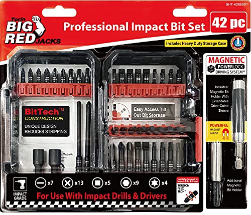 Big Red BHT-42IBS01 Torin 42-Pcs Professional Impact Screwdriver Bit Set And Sleeve thumb #6