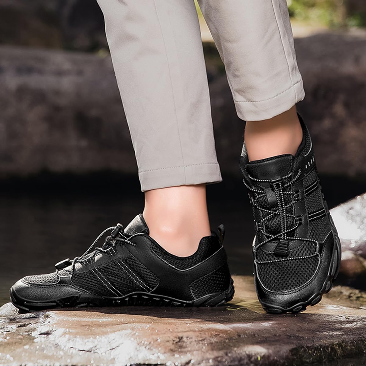 Schwimmschuhe Damen Herren Badeschuhe Aquaschuhe Surfschuhe Wasserschuhe Strandschuhe Barfuß Schnell Trocknend