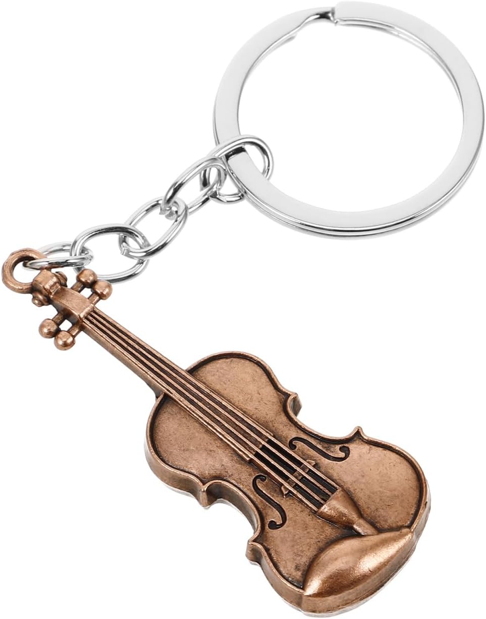OHPHCALL Retro Violin Keychain Stylish Musical Instrument Key Ring ...