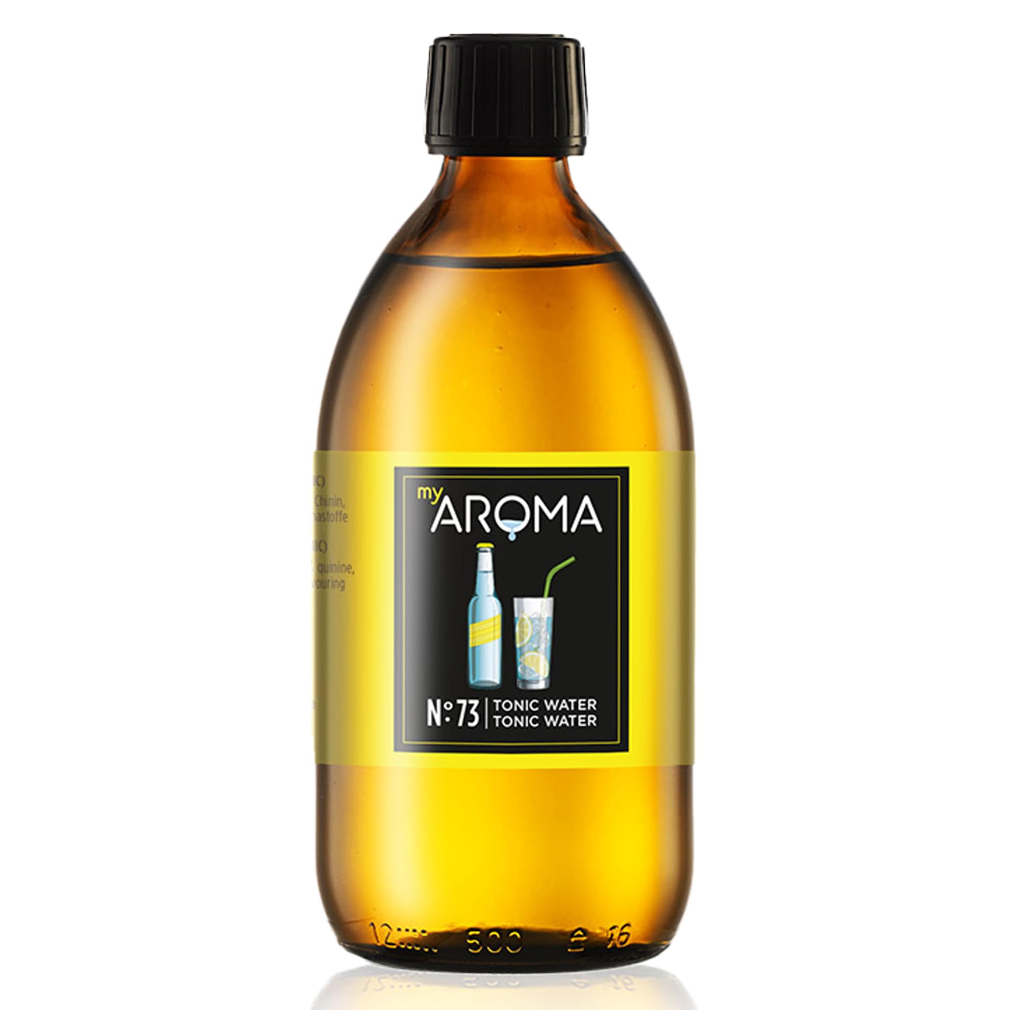 myAROMA | No. 73 (Tonic Water, 500 ml) | Rein natürliches Aroma | Geschmackstropfen zum Kochen, Backen & Mixen | Zuckerfrei & Fettfrei