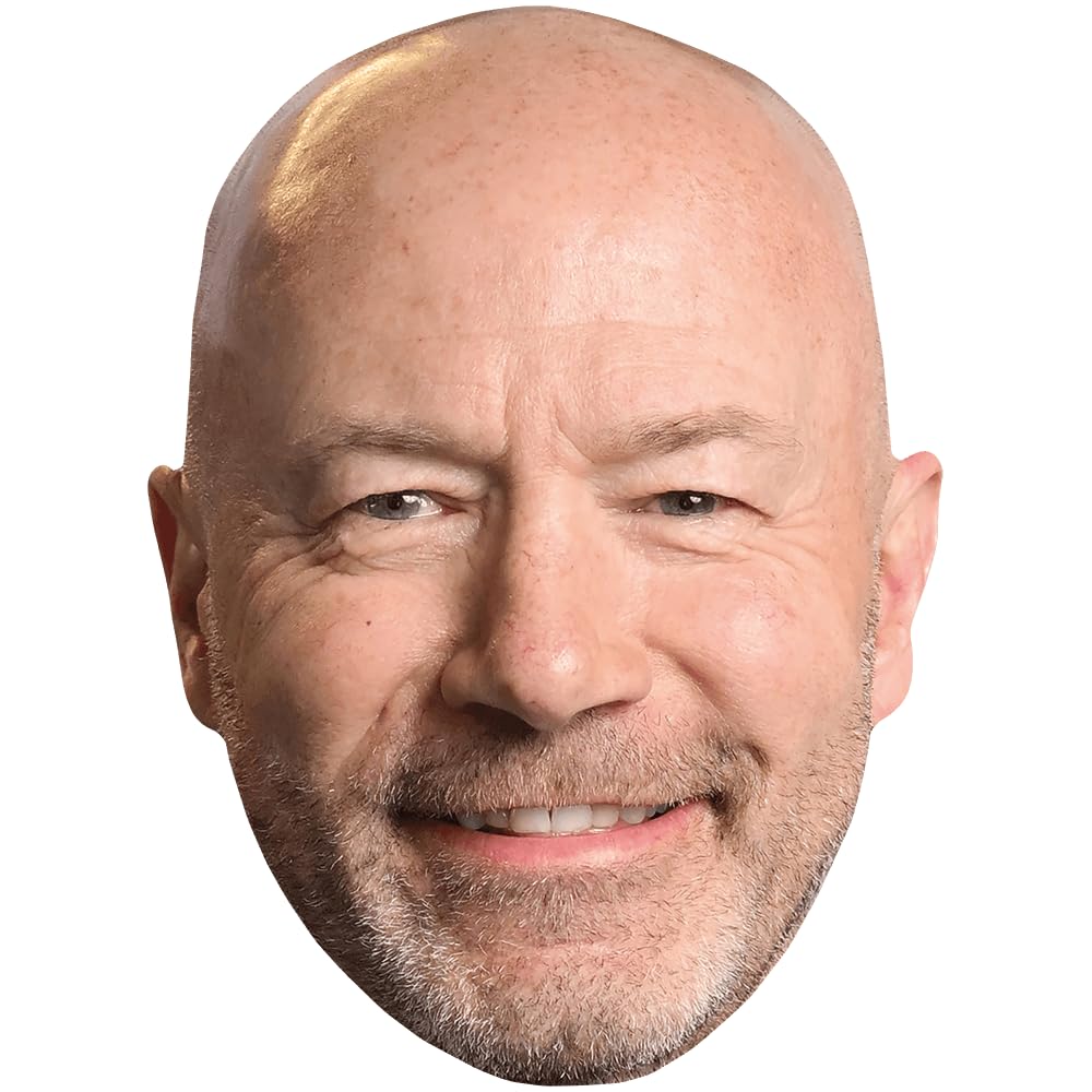 Alan Shearer (Stubble) Celebrity Mask, Flat Card Face, Fancy Dress Mask