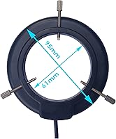 Vista 4 de Iluminación de anillo LED de luz de microscopio, USB 144 LED con 4 zonas de iluminación ajustables para la industria digital monocular binocular