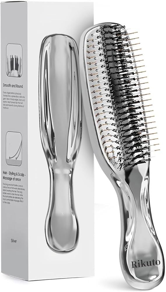 Amazon | 【美髪育てる頭皮ブラシ】ヘアブラシ レディース Rikuto くし