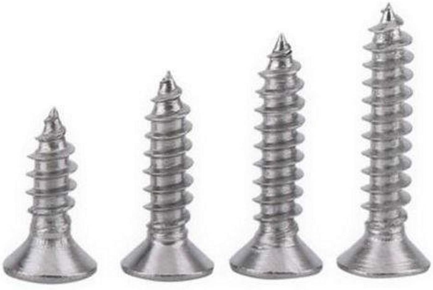 (SNG5) 400 Qty Assorted #6 Flat Zinc Coated Phillips Head Wood Screws