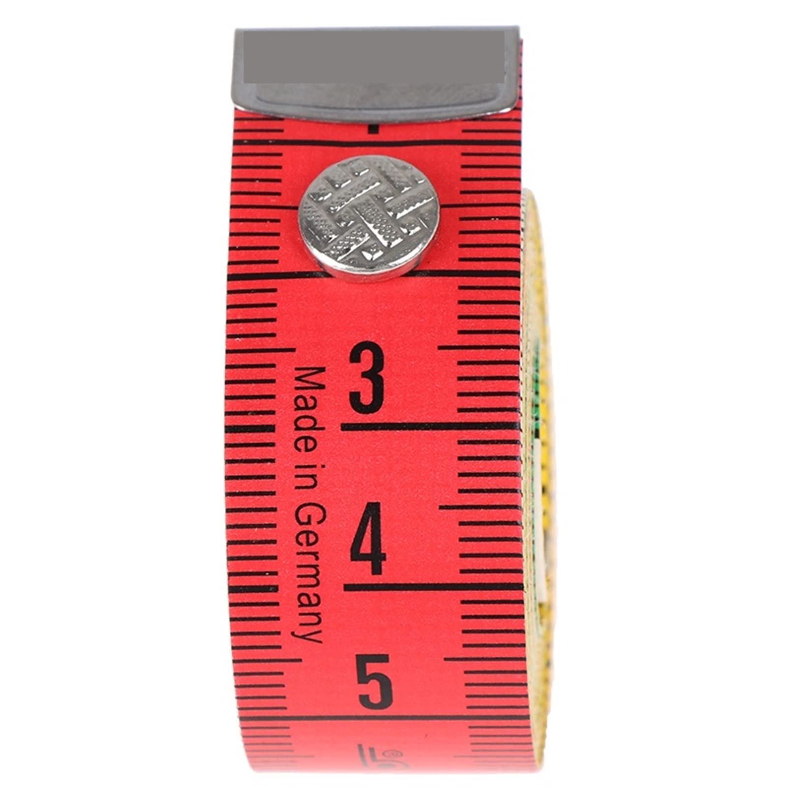 RWRAPS Maßband, 1,5 m, Farbe, weiches Maßband, Kleidungsmesslineal, Maßstabslineal, Körpermesslineal, Nähen, doppelseitiges flaches Linealband (Farbe: 1,5 m) (klar, gelb)