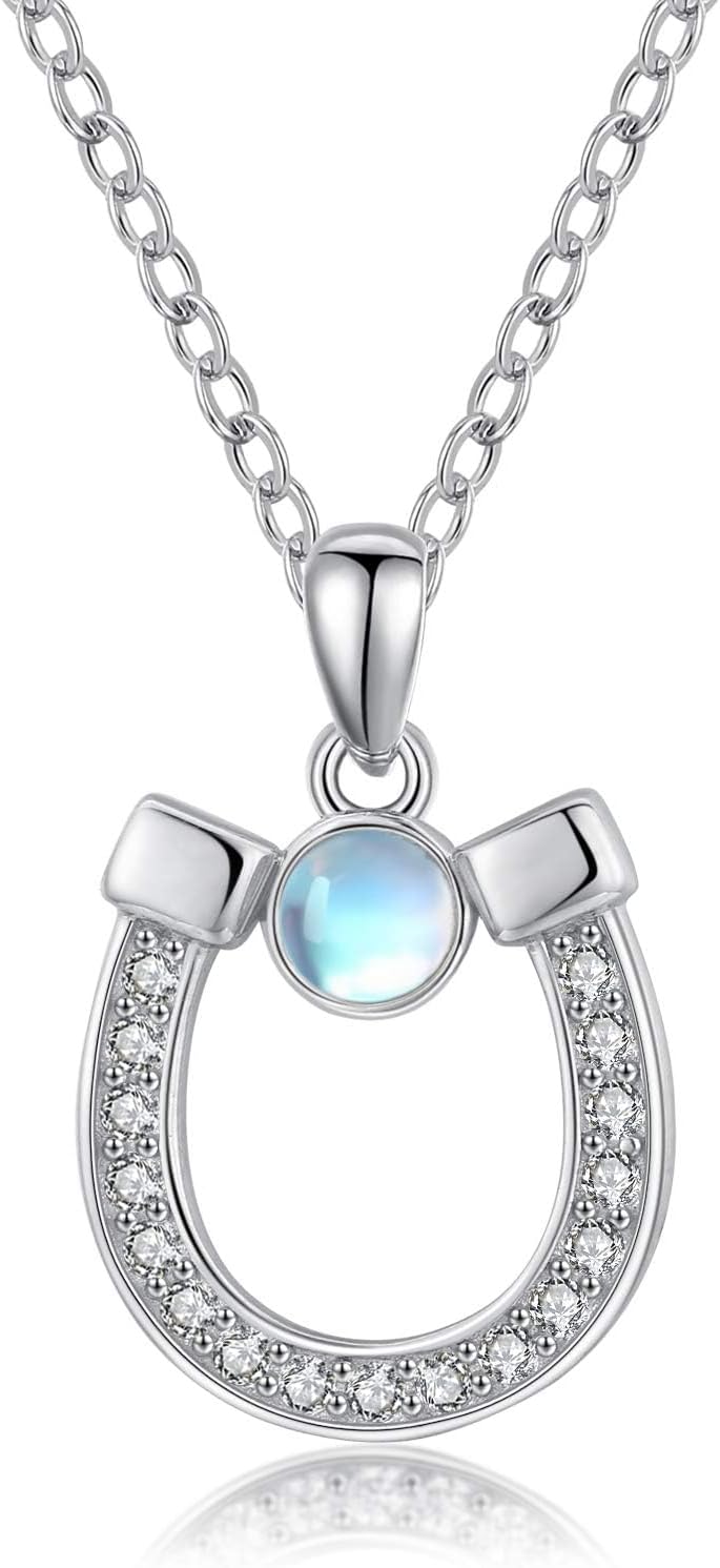 Western Necklace 925 Sterling Silver Turquoise Western Pendant Country Jewelry Gifts for Cowgirl Cowboy