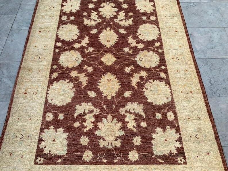 4x6 Afghan Chobi Rug Hand Knotted Wool Area Home Decor Carpet 176 x 122 cm