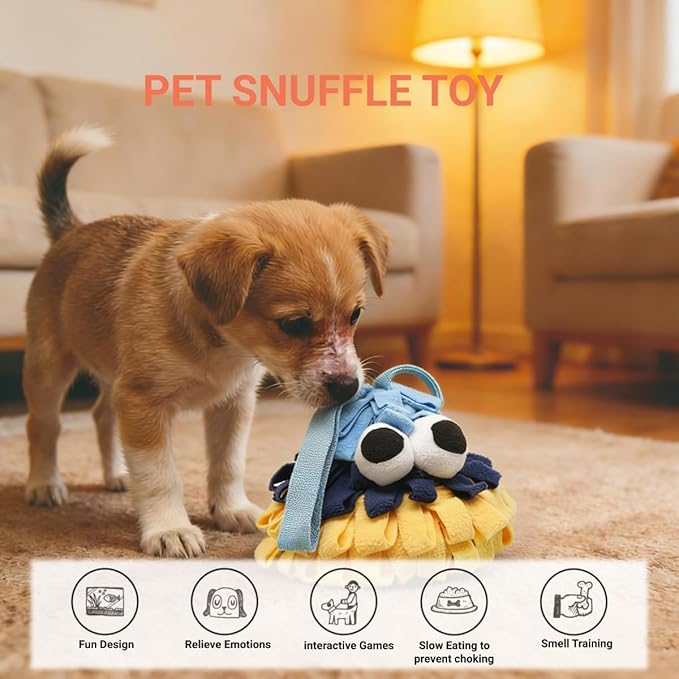 Juguete Snuffle de Piña con Sonido para Perros Pequeños - Azul miniatura 3