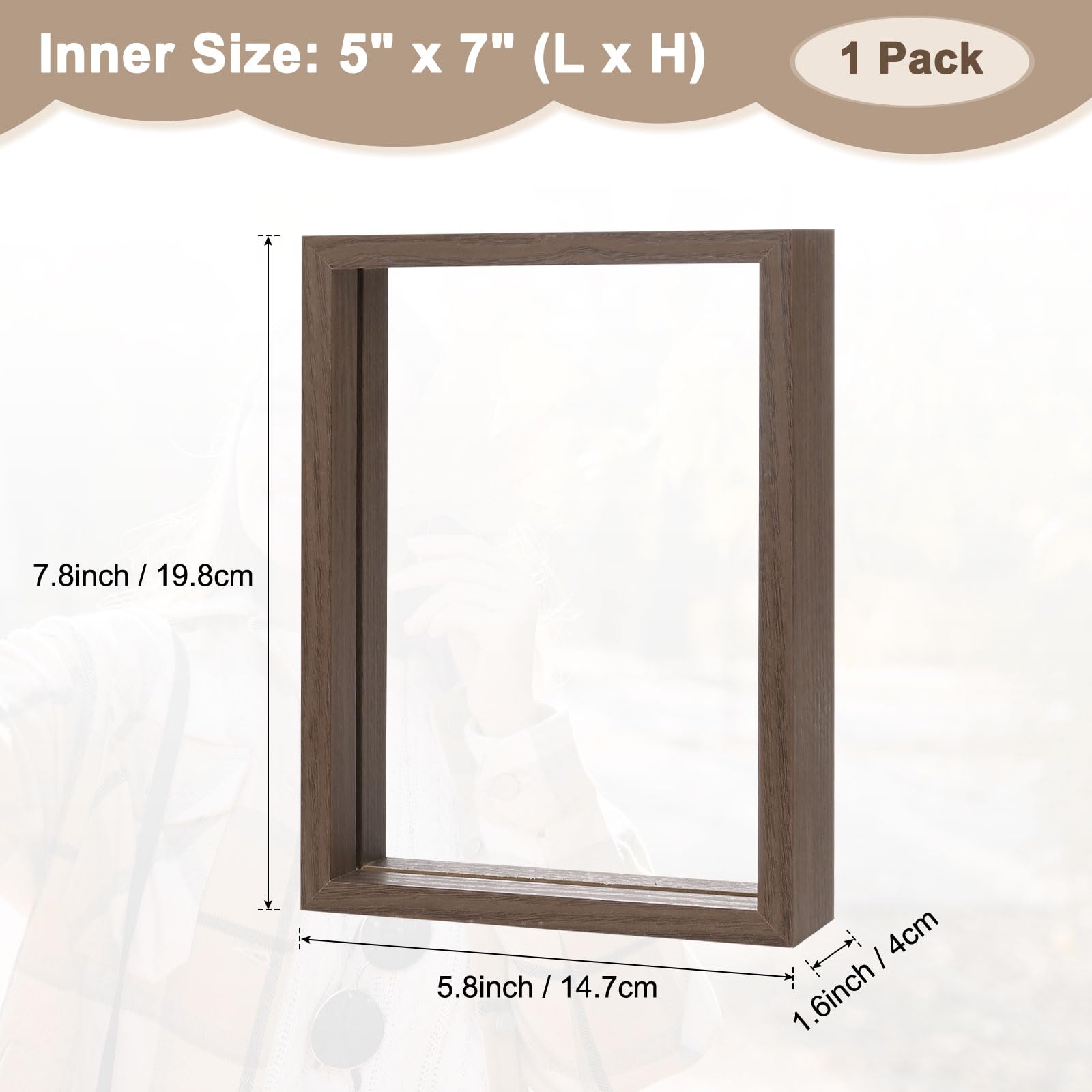 M METERXITY Wooden Pressed Flower Frame - Image 3