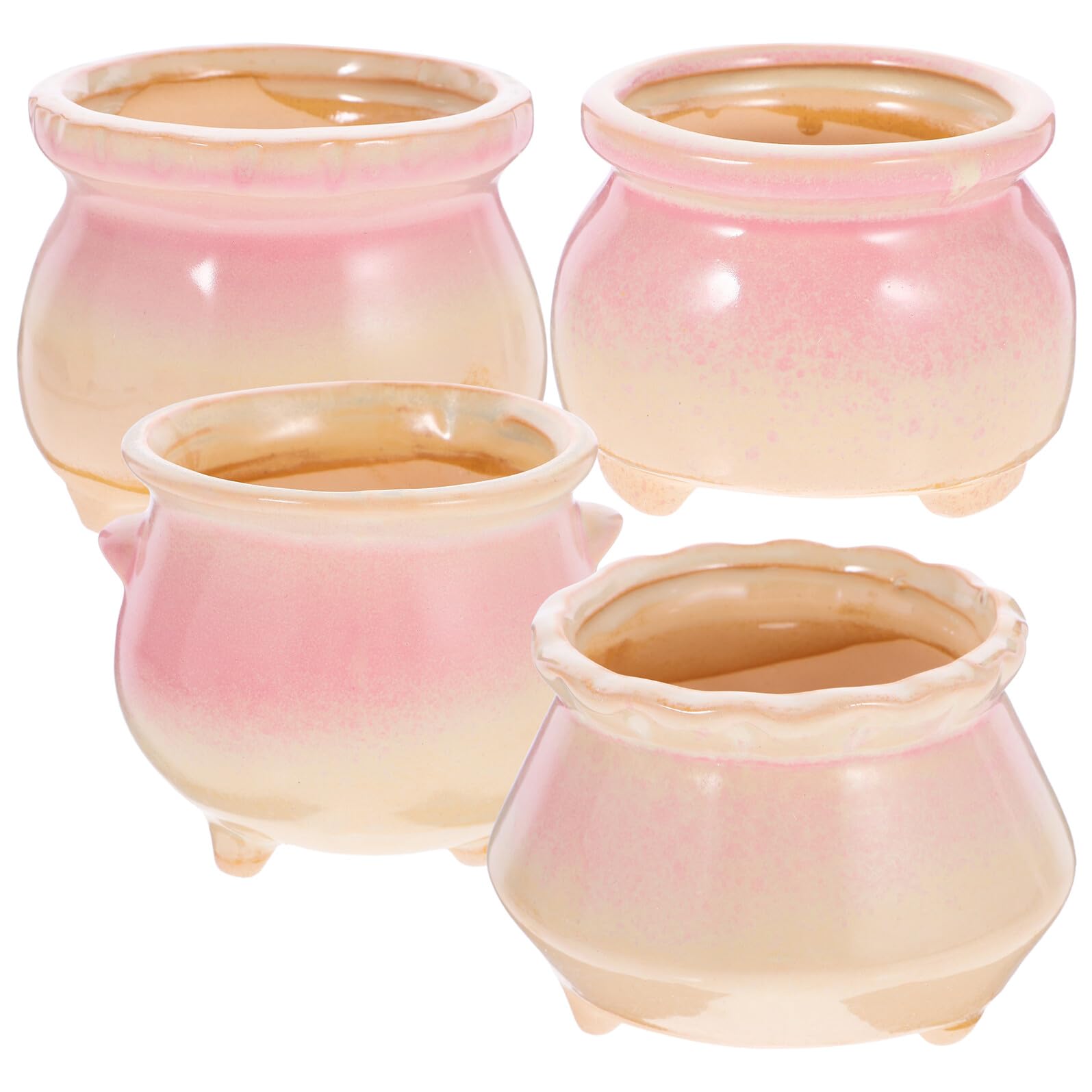 Pots de fleurs en céramique rose pastel pour sublimer votre balcon