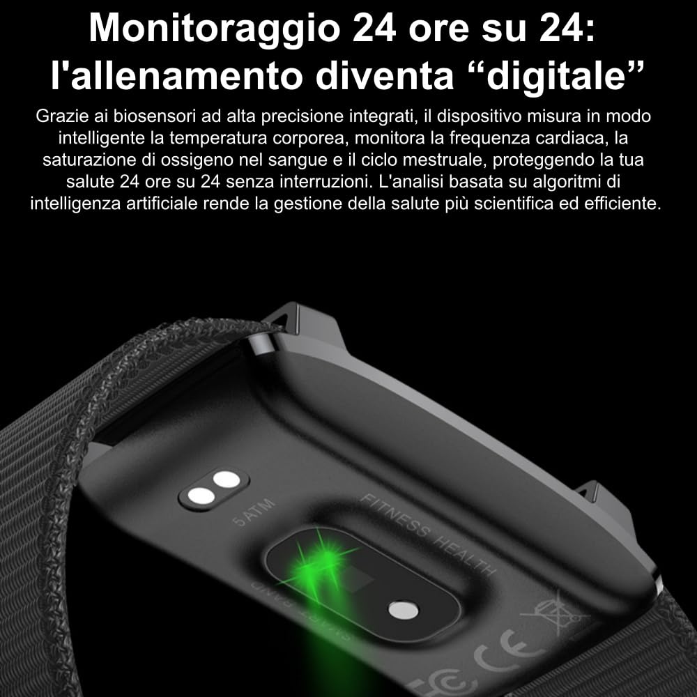 MEIION Volovivo smart fitness band,Design senza schermo, Design Minimal, Comodo da indossare