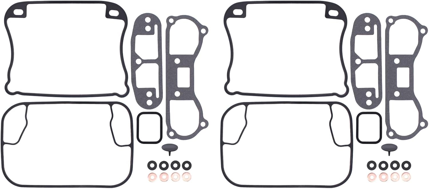 MOTOKU Rocker Box Gasket Kit for Harley Road King Electra