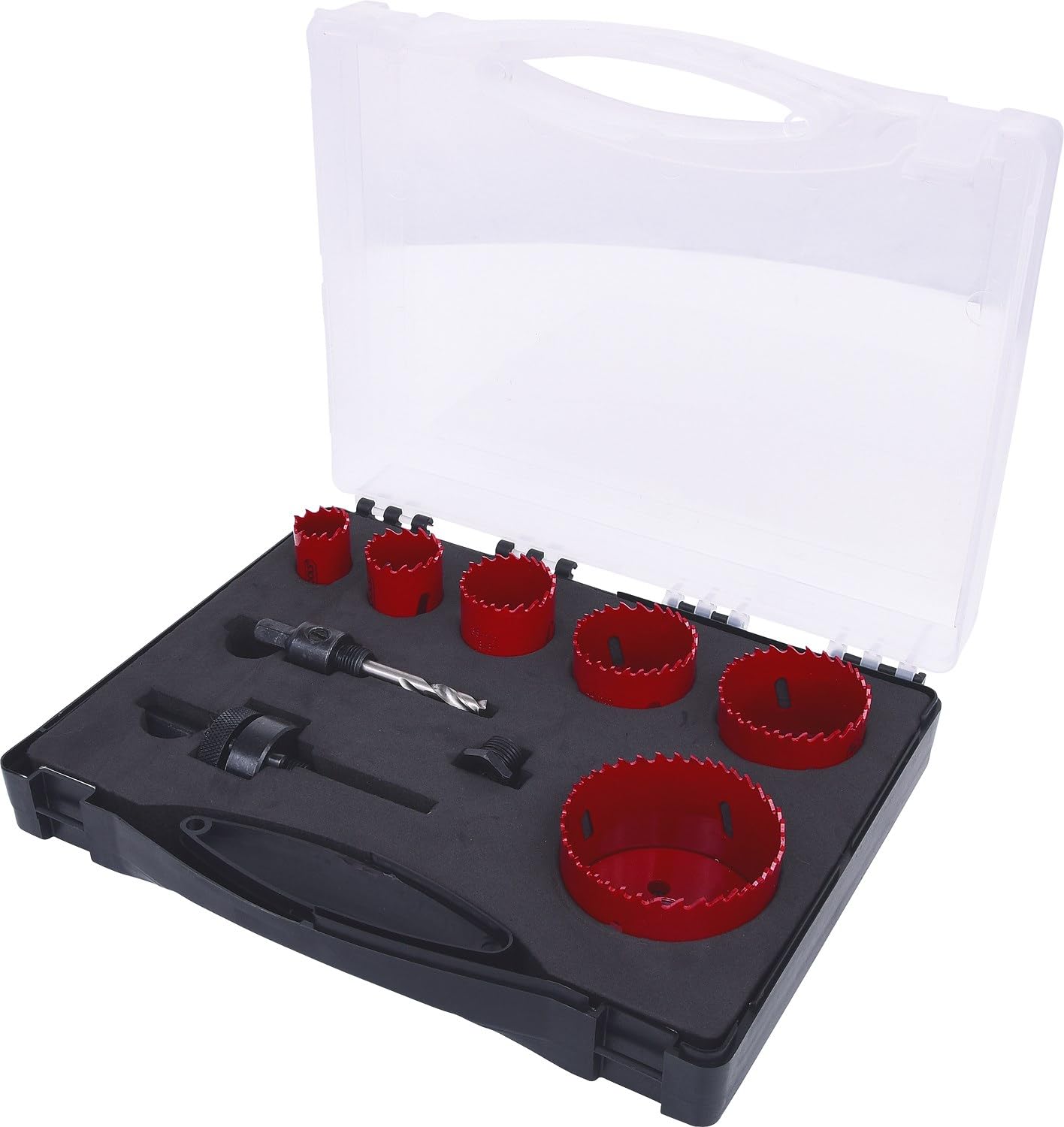 KS Tools 129.5570 - Pack de 8 piezas con serruchos surtidos de calar para electricistas, en maletín de plástico