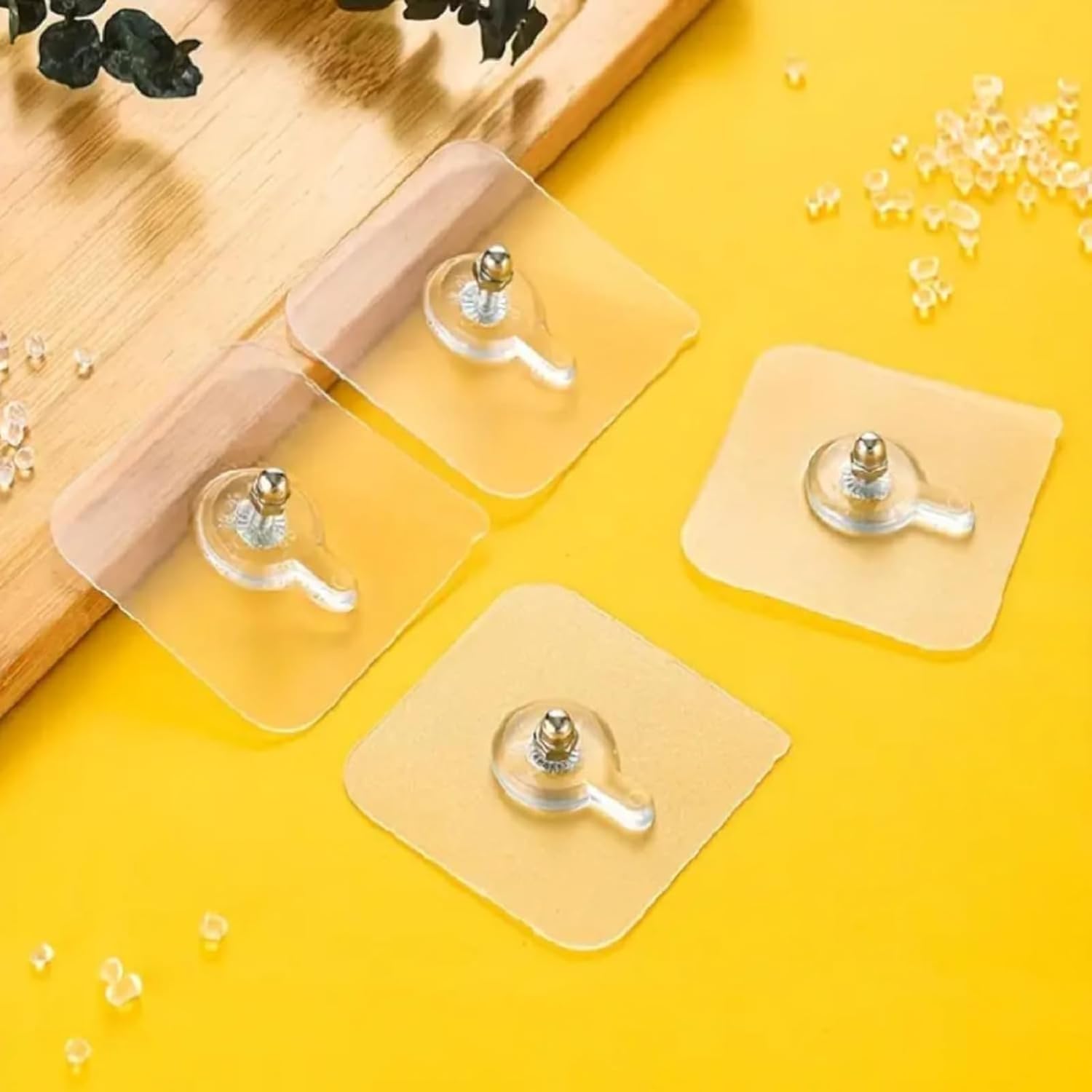 Hook Screw 6 X 6 Adhesive Wall Screws Hanging Nails - Non-Trace No Drilling Transparent Nail_Free Hook |Heavy Duty Waterproof Seamless Screw for Kitchen Bathroom Storage Room Tile-image-33