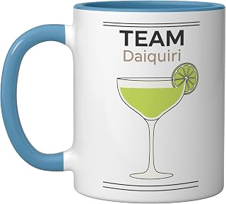 Hen Party Cocktail Team Daiquiri Ceramic Mug, Blue/White
