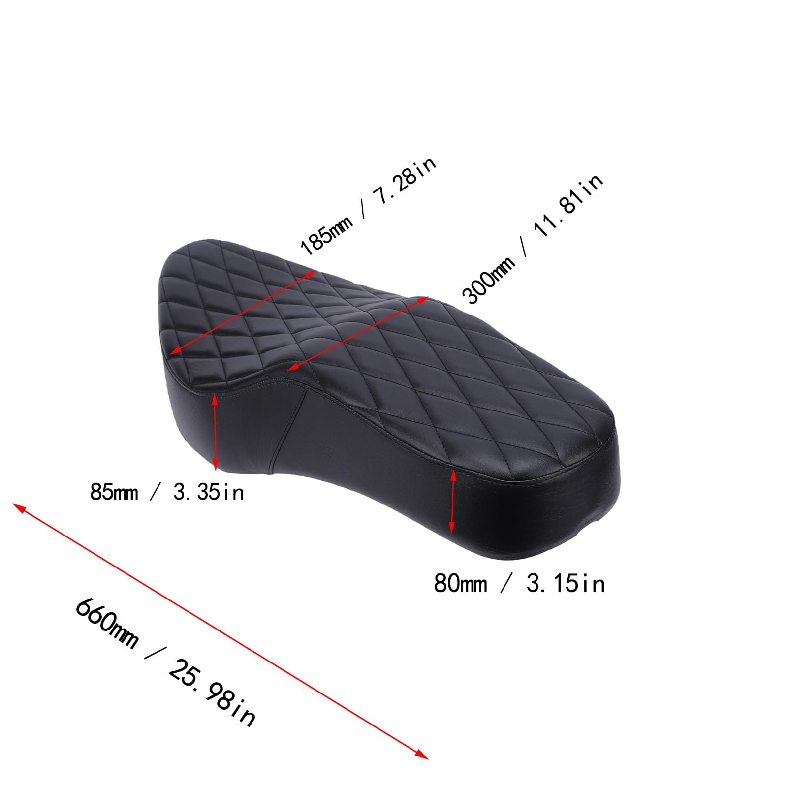 Tbest Fotelik Motocyklowy dla Dwóch Osób CMX 500 300 2017-2025 Pianka PP