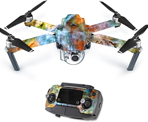 MightySkins Skin compatible con DJI Mavic Pro Quadcopter Drone - Space Cloud | Funda protectora de vinilo duradera y única | Fácil de aplicar,