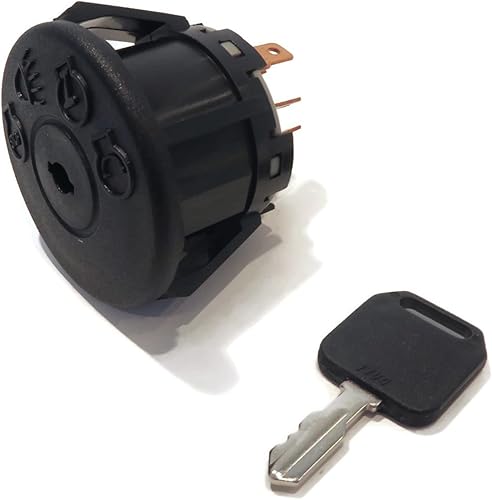 The ROP Shop Interruptor de arranque de encendido y llave para cortadoras de césped John Deere GY20074 Delta 6900-47P