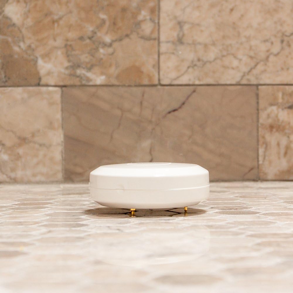 Dome Home Automation Leak Sensor – Wireless Z-Wave Plus with Remote Sensor Probe. Water Resistant. White (Indoor Use)