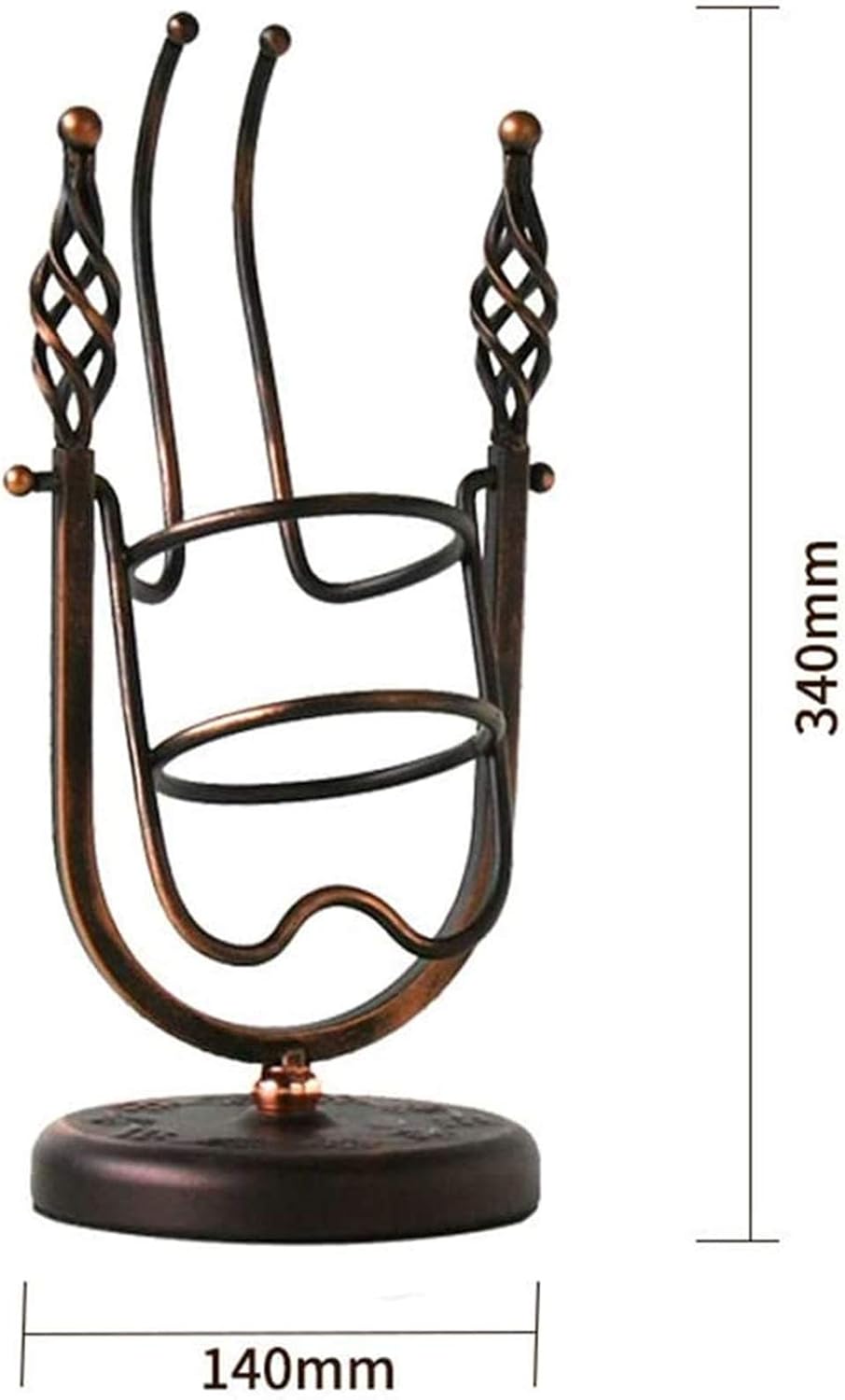 Tabletop Wine Rack Wrought Wine Rack Decoration Champagne Small Wine Glass Display Stand Creative Decoration Copper Color Metal Wine Glass Rack