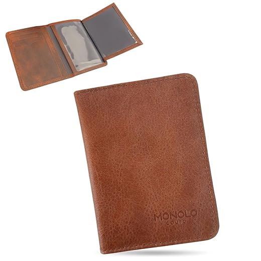 Carteira Porta Cartão Masculina Couro Legítimo Slim RG CNH MONOLO