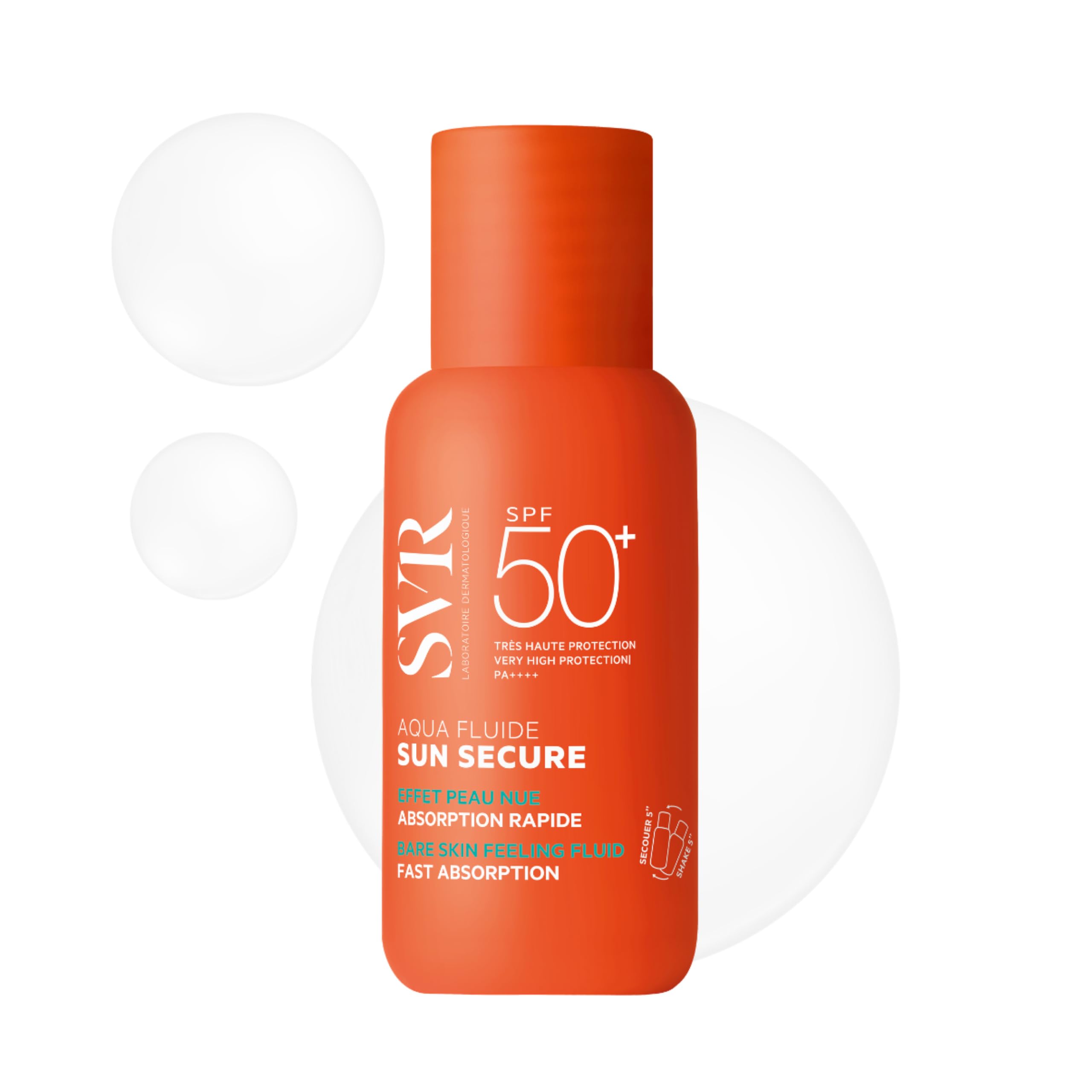 SVR SUN SECURE Aqua Fluid SPF50+ Ultra-Light Face Sun Cream 50ml
