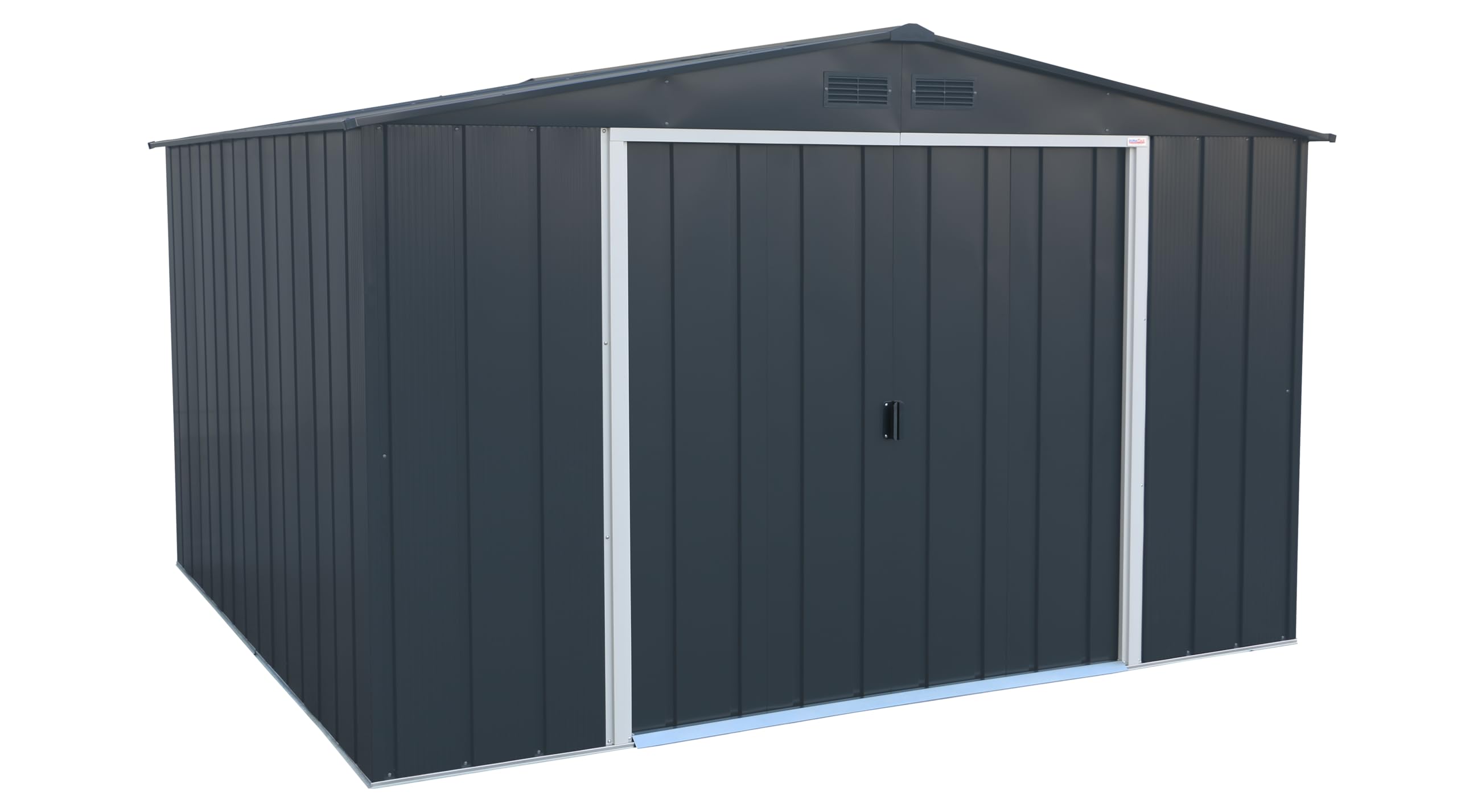 Duramax 61251 Capanno in Metallo Ecologico 10 x 10, Anthracite