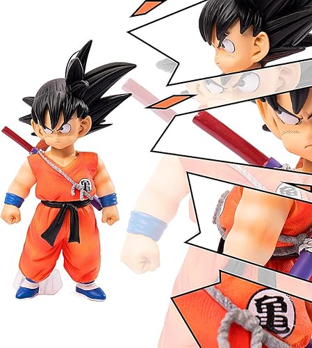 Miniatura 5 de MANGYI GK Figura de Goku, figura de Goku para niños, figura de acción DBZ, colección Super Saiyan, regalos de cumpleaños, PVC, 7.8 pulgadas