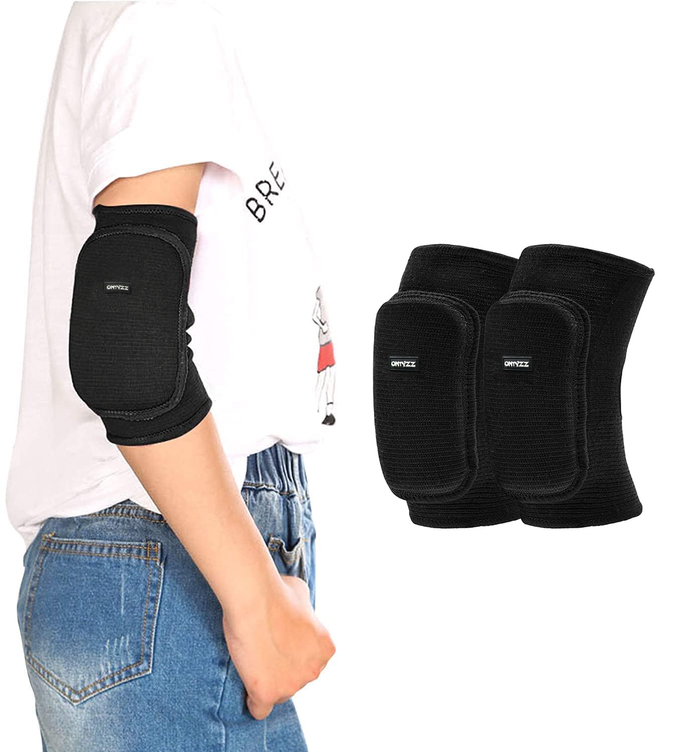 ONTYZZ Coudières 1 Paire Enfants Coude Protections de Soutien Étanche Coude Brace Respirant Coudière Protection pour Coudières Roller Skate Jeux de Plein Air et Sports