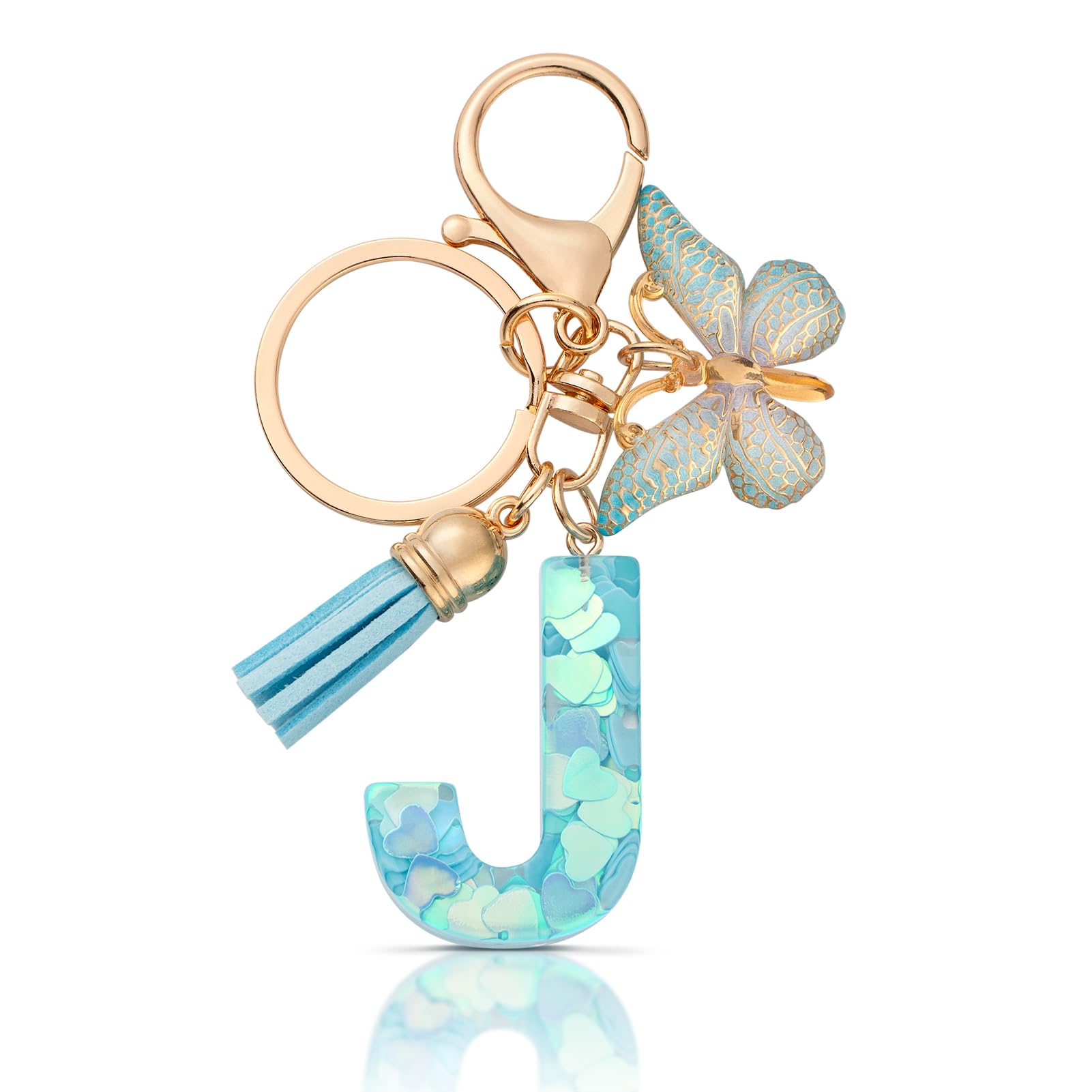 CHUQING Schlüsselanhänger Buchstabe Mädchen Schlüsselanhänger mit Anfangsbuchstaben Anhänger Schlüssel Letter Keychain für Frauen Damen