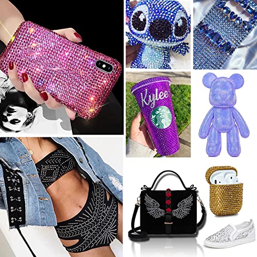 15000 Pcs 3Mm Nail Art Rhinestones Mixed Colors Flatback Round Glitter Crystal Gems Jelly Rhinestones With Tweezer Pick Up Pen For Clothes Shoes Bags Diy Nail Decoration Accessories (3Mm(15000Pcs)) #TOP6