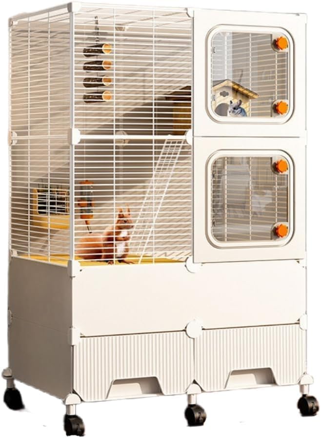 Amazon | LPYROSE チンチラケージ 大型 3 段 金属製 小動物リス