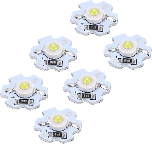 Miniatura 8 de Hyuduo Bombilla LED de chip de 1 W, 5 V, cuentas de luz de 200 lm de brillo, chip de fuente de luz con placa de aluminio para reflector, paquete de