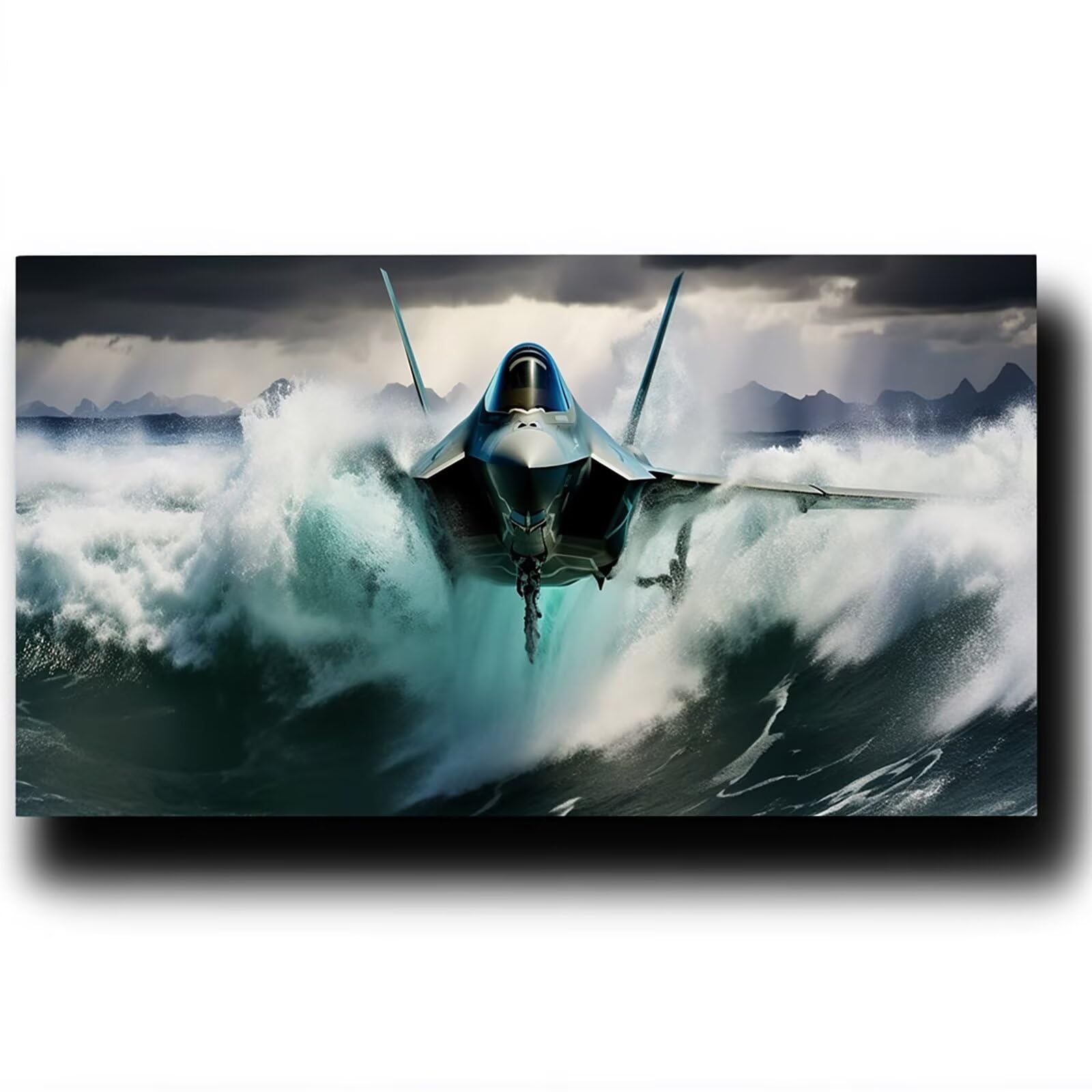 Pintar por Numeros Adultos Avión, Pintar por Numeros Niños Kit Manualidades Adultos Avión de combate Cuadros para Pintar por Numeros Pintura Acrílico, Cuadros Decoracion Salon Modernos 80X160cm 7w-1-1