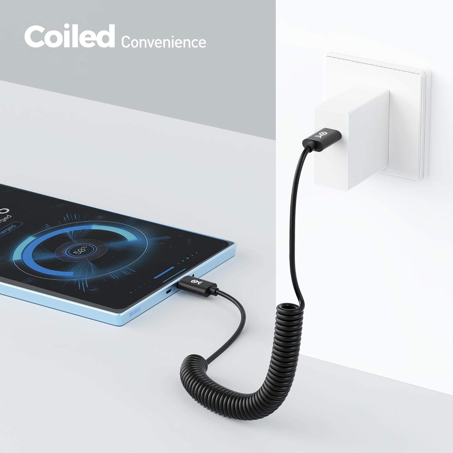 Cable Matters 2-Pack Coiled USB C to USB C Cable 1-4 Feet, Up to [60W Charging, 480Mbps Data Transfer] Compatible with Apple CarPlay, Android Auto, USBC Charger Cable for iPhone 16/15, Galaxy S24