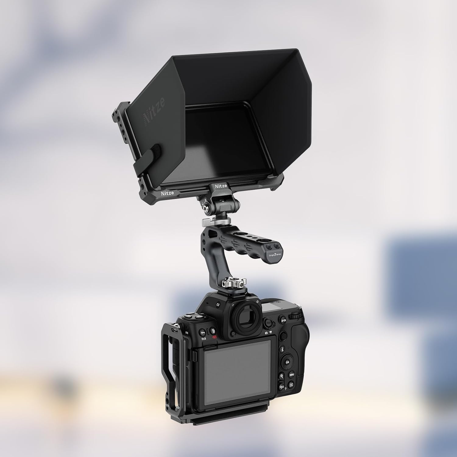 Nitze Z8 L Bracket for Nikon Z 8 Camera with Arca Swiss Quick Release Plates, Compatible with DJI RS 2 / RS 3 / RS 3 Pro/RS 4 / RS 4 Pro Gimbals - T-N02A