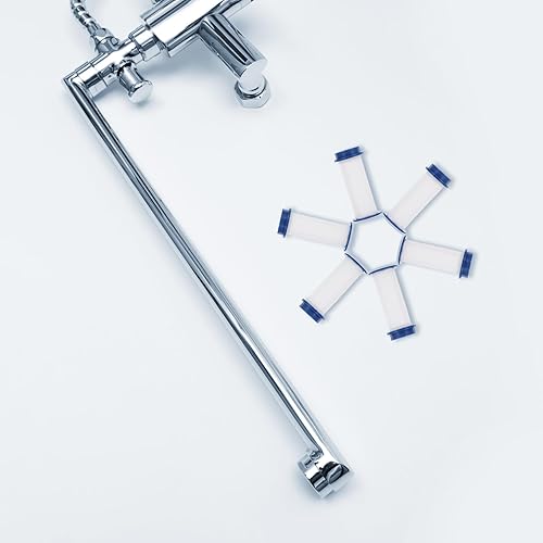 Miniatura 4 de 6 piezas de filtros de repuesto de cabezal de ducha de fibra de polipropileno Cartucho de filtro de rociador de alta presión para filtración de agua