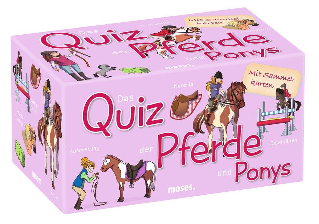 Moses 90207 Das Quiz der Pferde und Ponys, Schwarz
